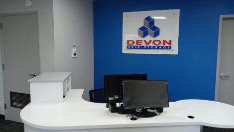 Service Desk at Devon Self Storage in Lynwood.