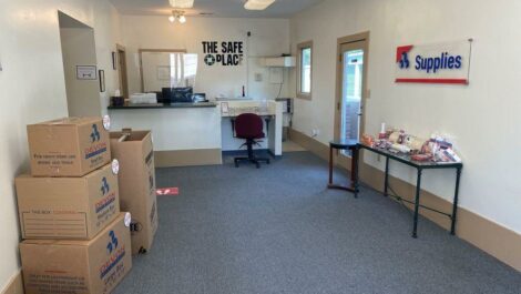Office interior at Devon Self Storage in Williamsburg.