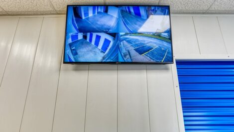 Video monitors at Devon Self Storage in Davenport, Iowa