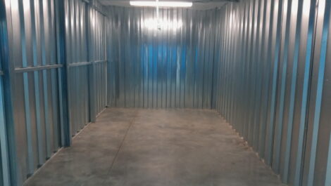 Empty unit interior at Devon Self Storage in Pittsburgh.