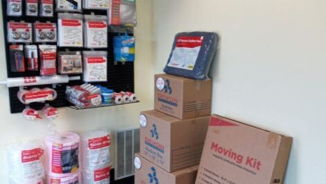 Packing supplies at Devon Self Storage in Lowell.