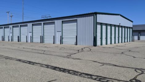 Exterior units at Devon Self Storage in Wyoming, Michigan