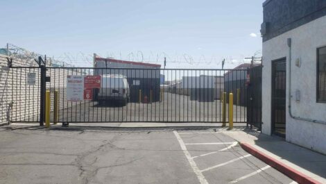 Security gate at Devon Self Storage in Las Vegas.