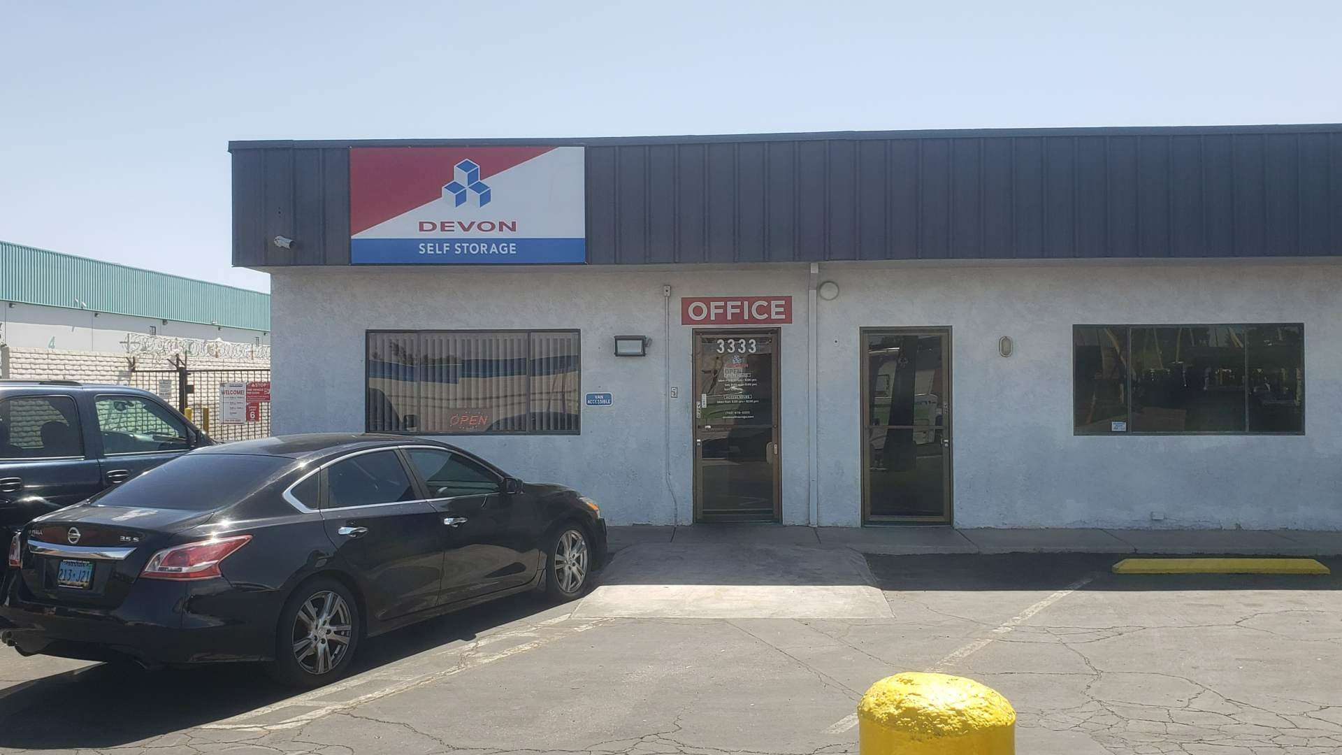 Office Entrance at Devon Self Storage in Las Vegas.