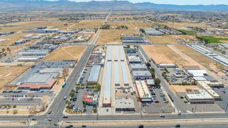 Exterior view of storage facility in Apple Valley, CA, at Devon Self Storage - Highway 18 #1