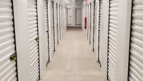 Hallway with units at Devon Self Storage