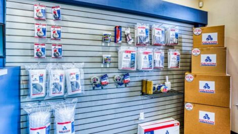 A variety of packing supplies available for purchase at Devon Self Storage in Sherman, Texas