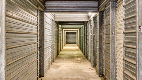 The interior storage units at Devon Self Storage in Austin, Texas