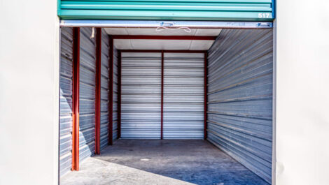Inside of a self storage unit in Greenville, Texas at Devon Self Storage
