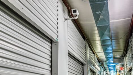 Video surveillance over climate-controlled storage units in Greenville, Texas at Devon Self Storage