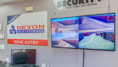 Video surveillance at Devon Self Storage in Palm Springs, California