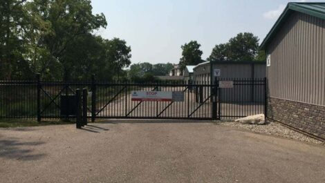 Locking gate access at Devon Self Storage