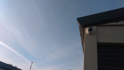 Security camera at Devon Self Storage in Falmouth.