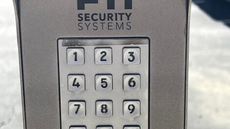Security keypad at Devon Self Storage in Irondale.