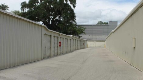 Drive-up units at Devon Self Storage in Gainesville.