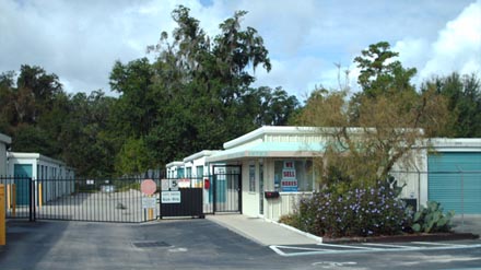 Security gate at Devon Self Storage in Gainesville.