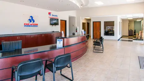 Office, front area at Devon Self Storage in Bixby, OK at Devon Self Storage Bixby