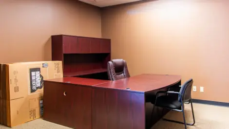 Office area at storage facility in Bixby, OK at Devon Self Storage Bixby