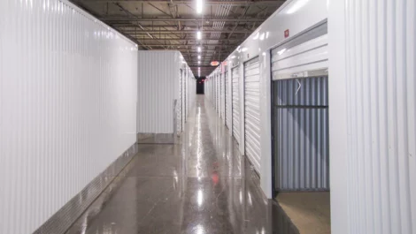 Storage facility hallway