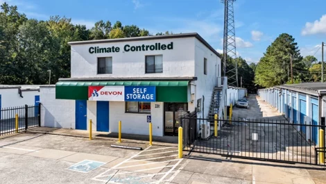 Storefront of Devon Self Storage in Decatur, GA