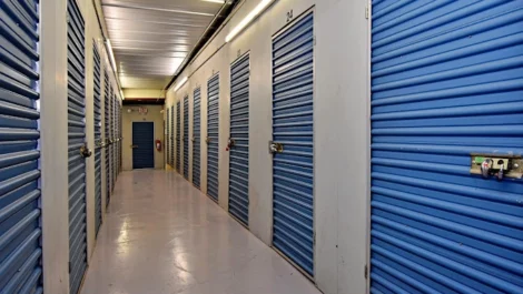 hallway of storage facility