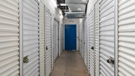 Hallway to storage units in Decatur, GA