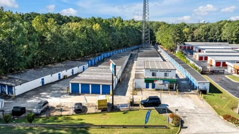 Aerial view of storage facility in Decatur, GA