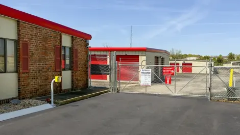 Secure, gated entry with keypad to storage units in Hendersonville at Devon Self Storage - Main Street