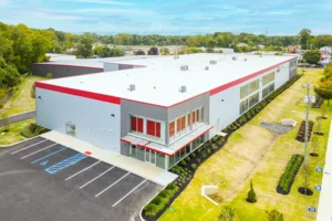 aerial view of self storage