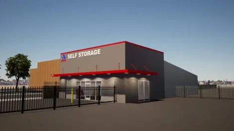 Gated access to Self Storage, Devon Self Storage - Unruh, future storage facility, Self Storage Units in Philadelphia, PA, on Unruh Ave