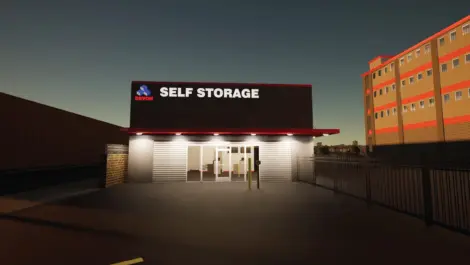 Self Storage entrance Devon Self Storage - Unruh, future storage facility